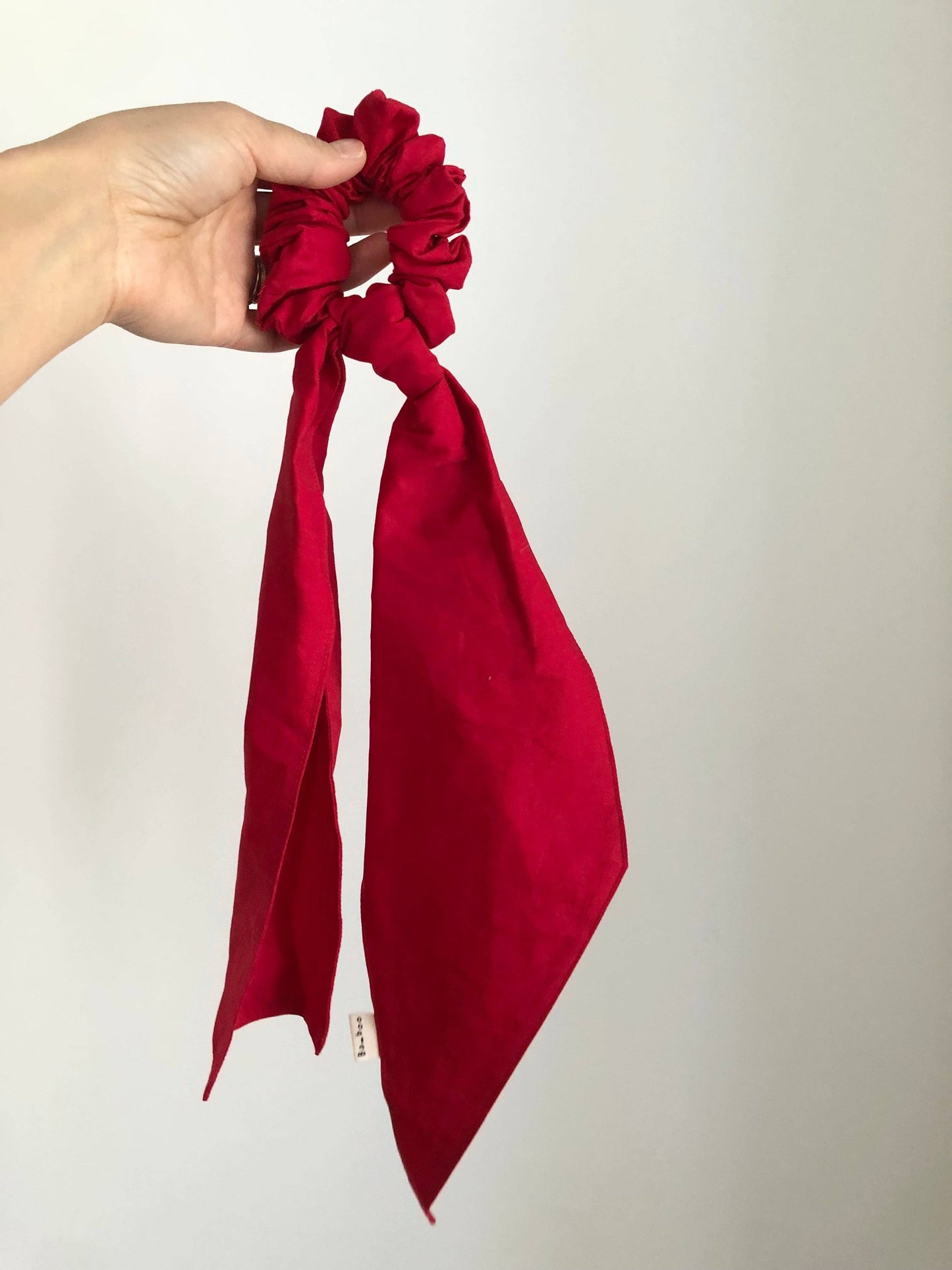 Cotton Poplin Big Bow Scrunchies