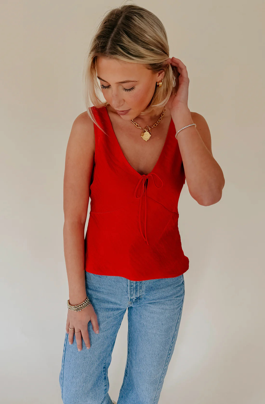 Luana Luxe Satin Top