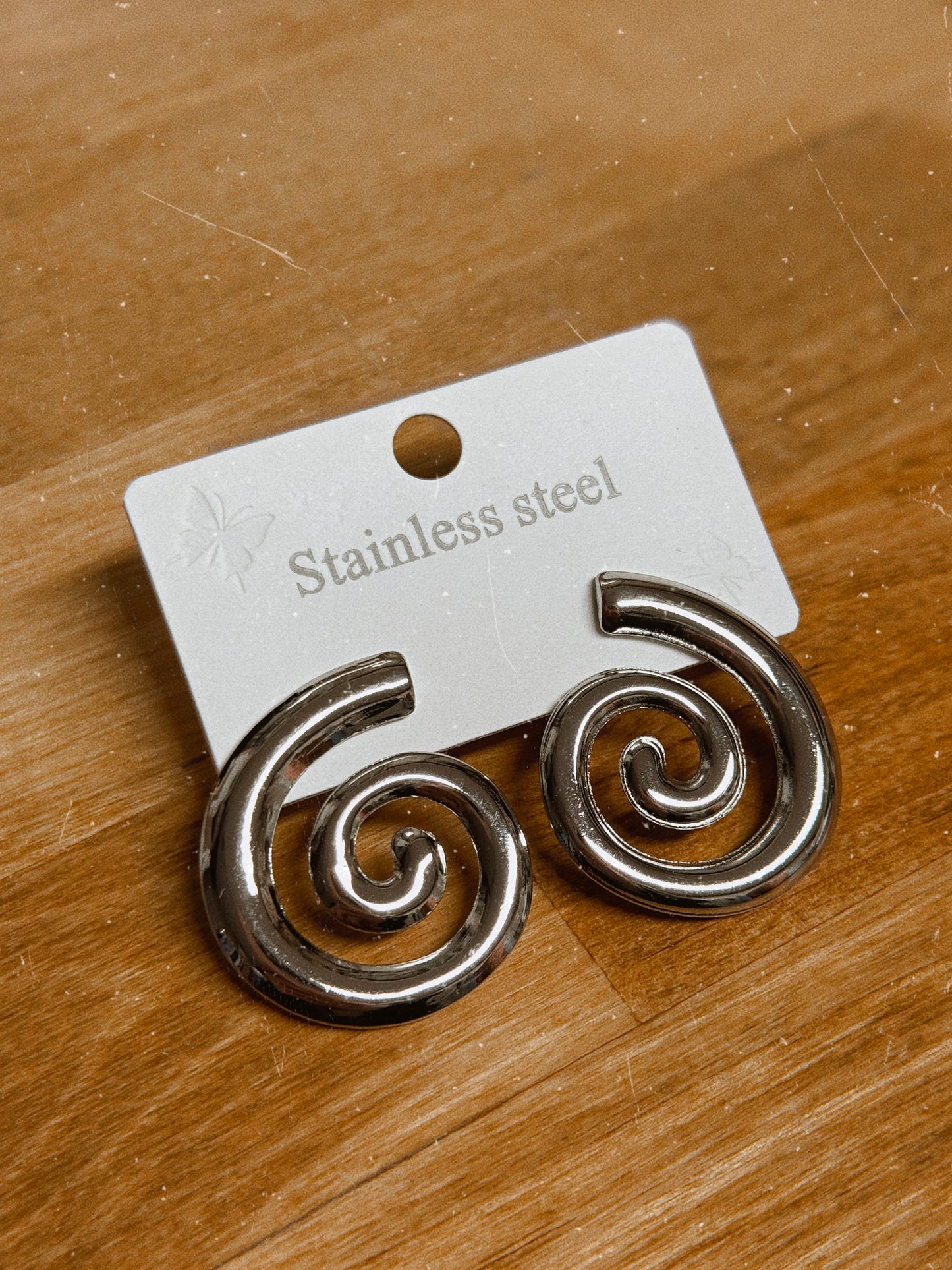 Stainless Steel Space Girl Earrings