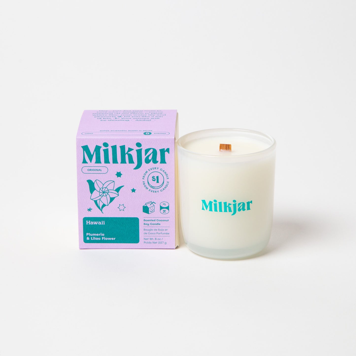 Hawaii - Plumeria & Lilac Flower 8 oz Candle