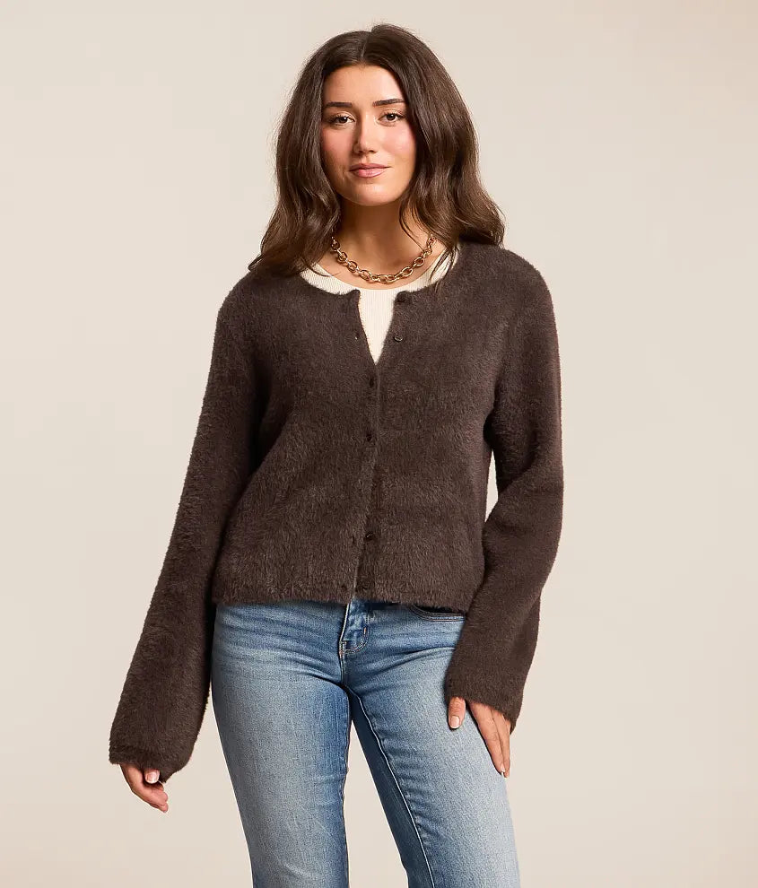 Winter Glow Fluffy Cardigan