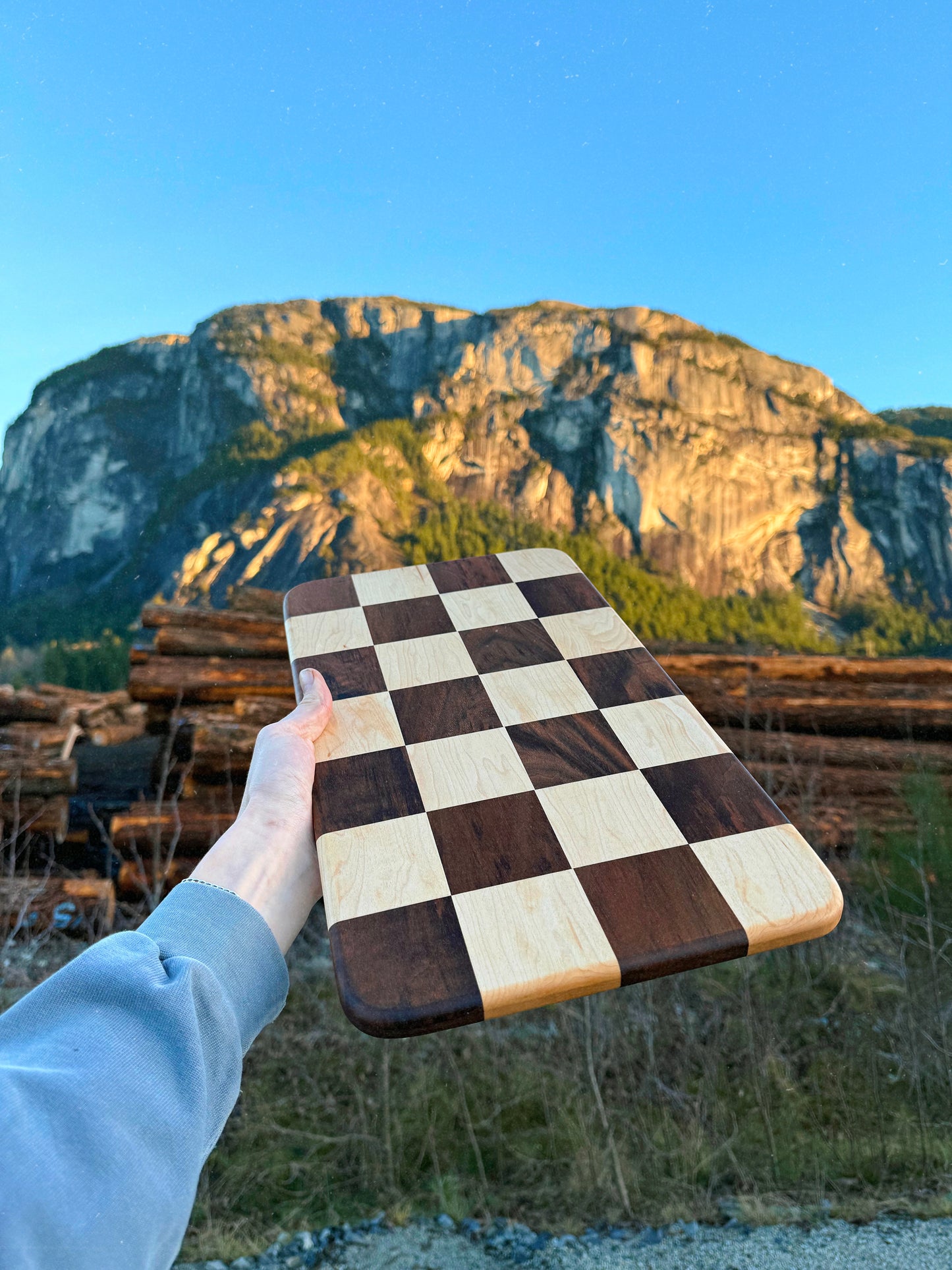 Checked Cutting Board