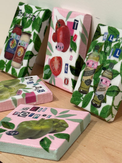 Mess Mini Decoupage Canvas