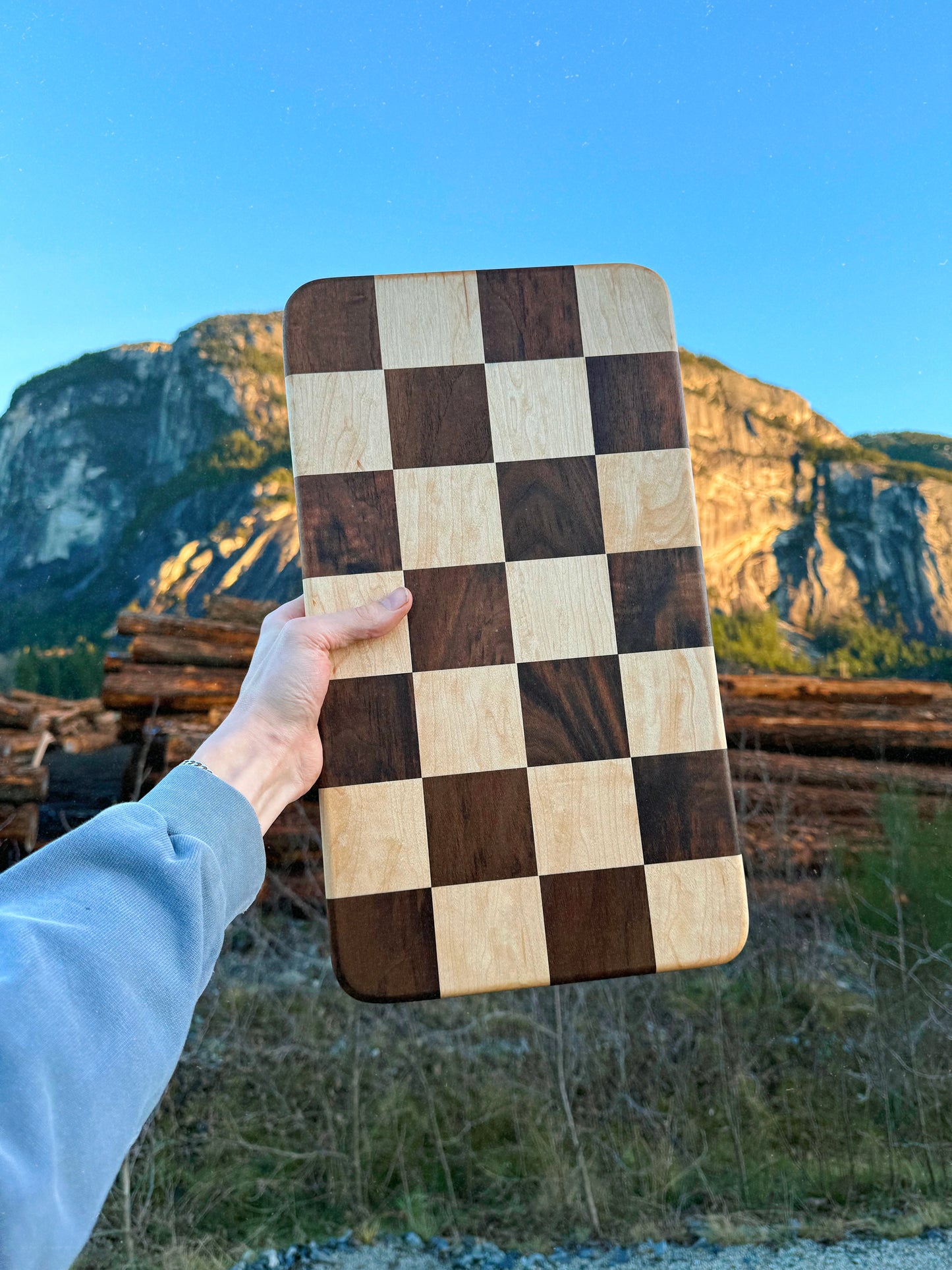 Checked Cutting Board