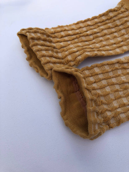 Gingham Waffle Sock