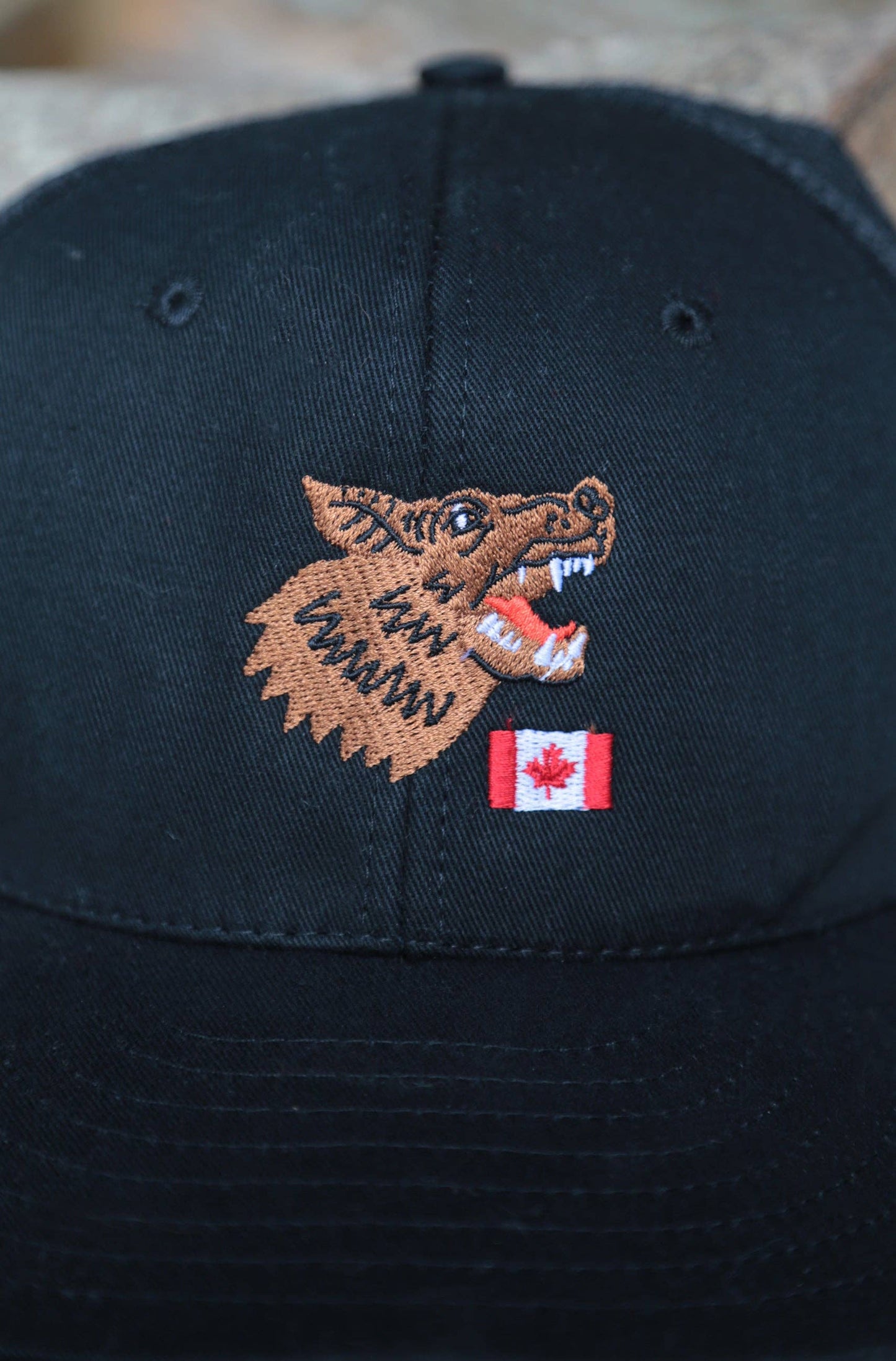 Trucker Hat - Black - Canadian Mutt Embroidery