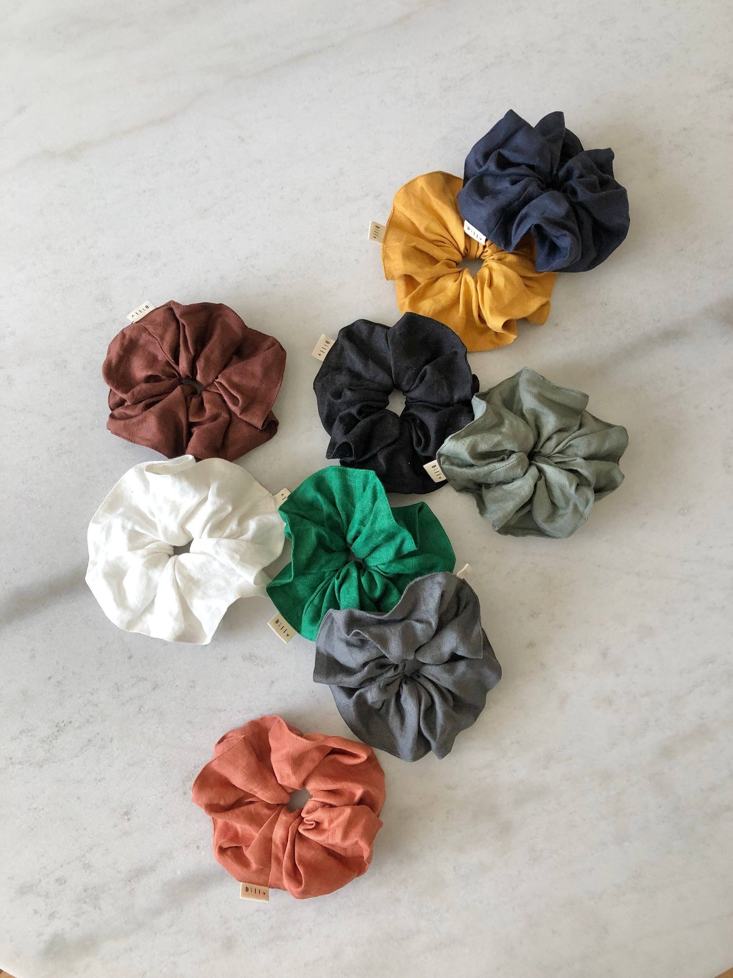 Pure Linen Scrunchies - neutrals