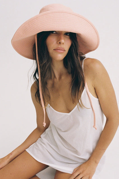 Holiday Canvas Bucket Hat - Blush