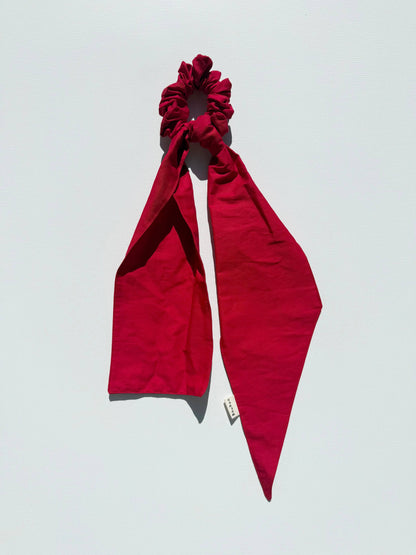 Cotton Poplin Big Bow Scrunchies