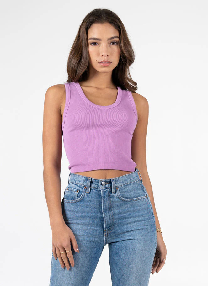 Bamboo Rib Deep Scoop Neck