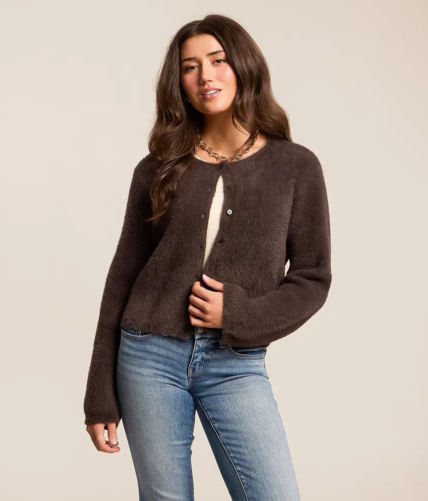 Winter Glow Fluffy Cardigan