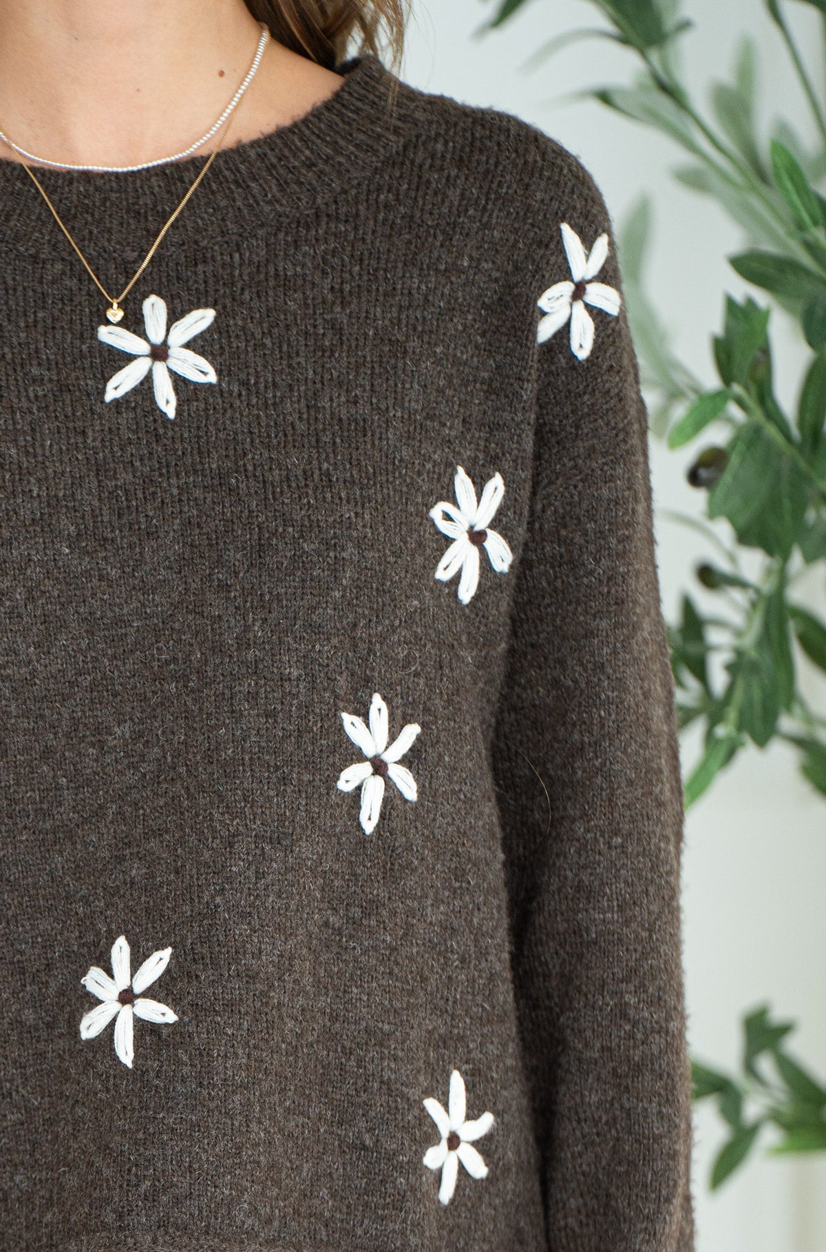 Aiden Daisy Crewneck Pullover