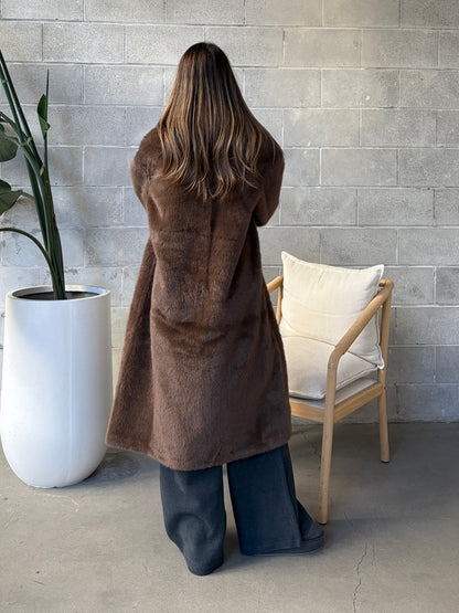 Faux Fur Long Coat