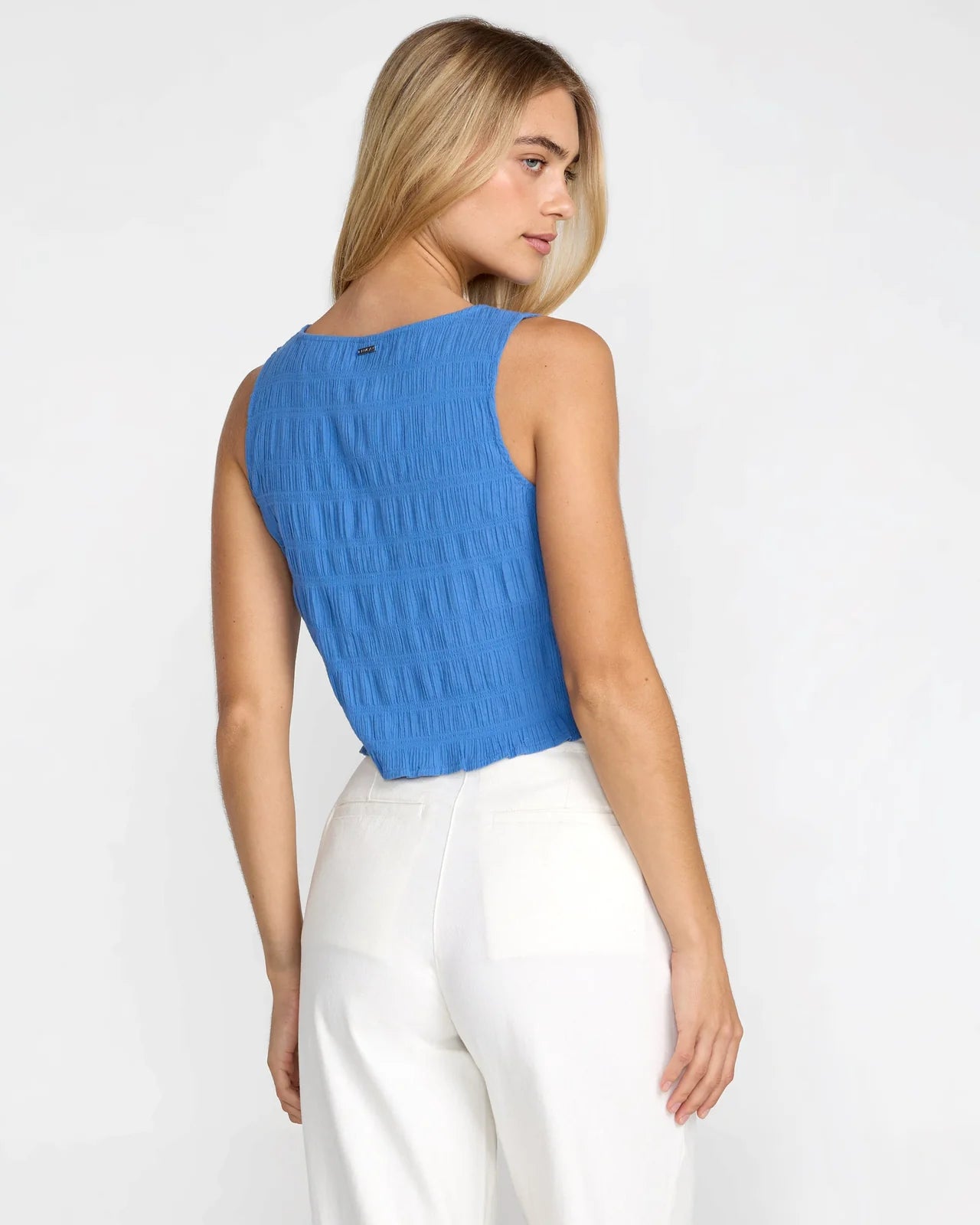 Scrunch Top ~ Blue Relic