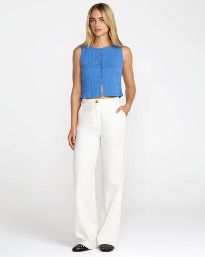 Scrunch Top ~ Blue Relic