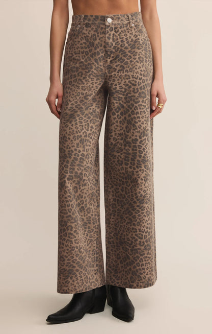 Marli Denim Leopard Pants