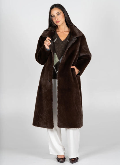 Reversable Long Fur Jacket
