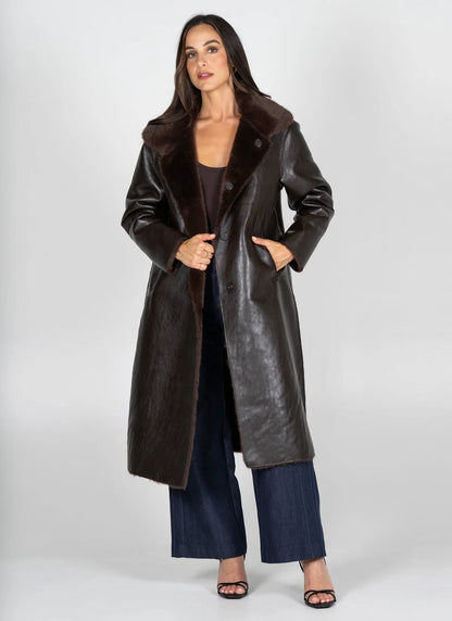 Reversable Long Fur Jacket
