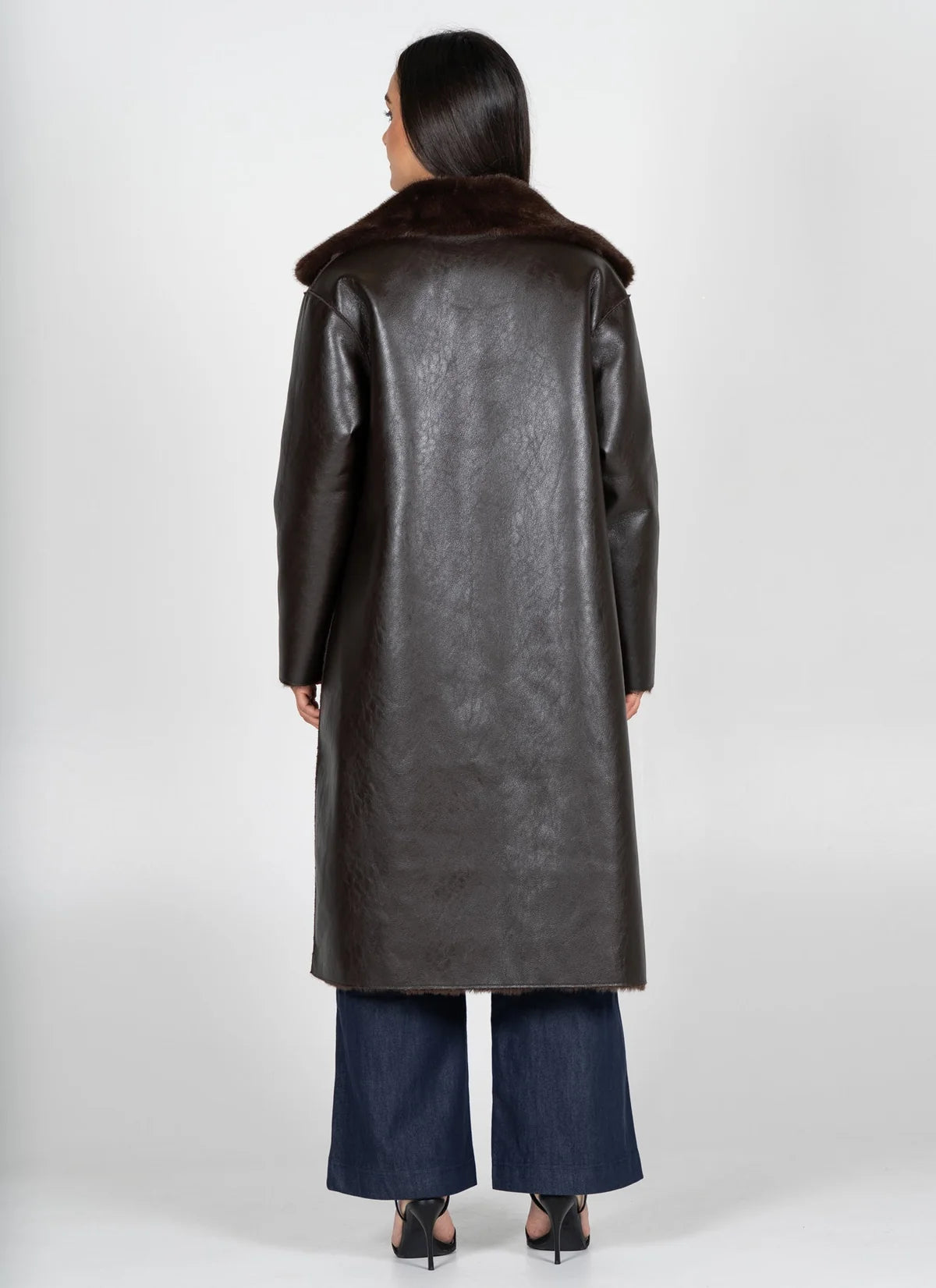 Reversable Long Fur Jacket