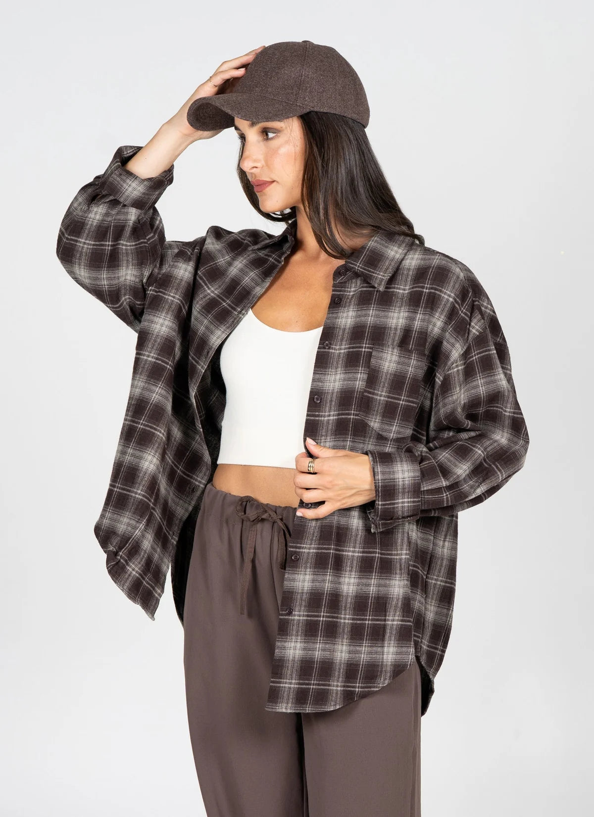 Plaid Flannel Overshirt