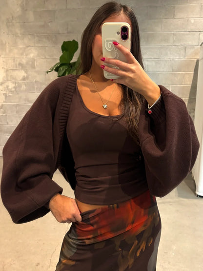 Cotton Knit Shrug