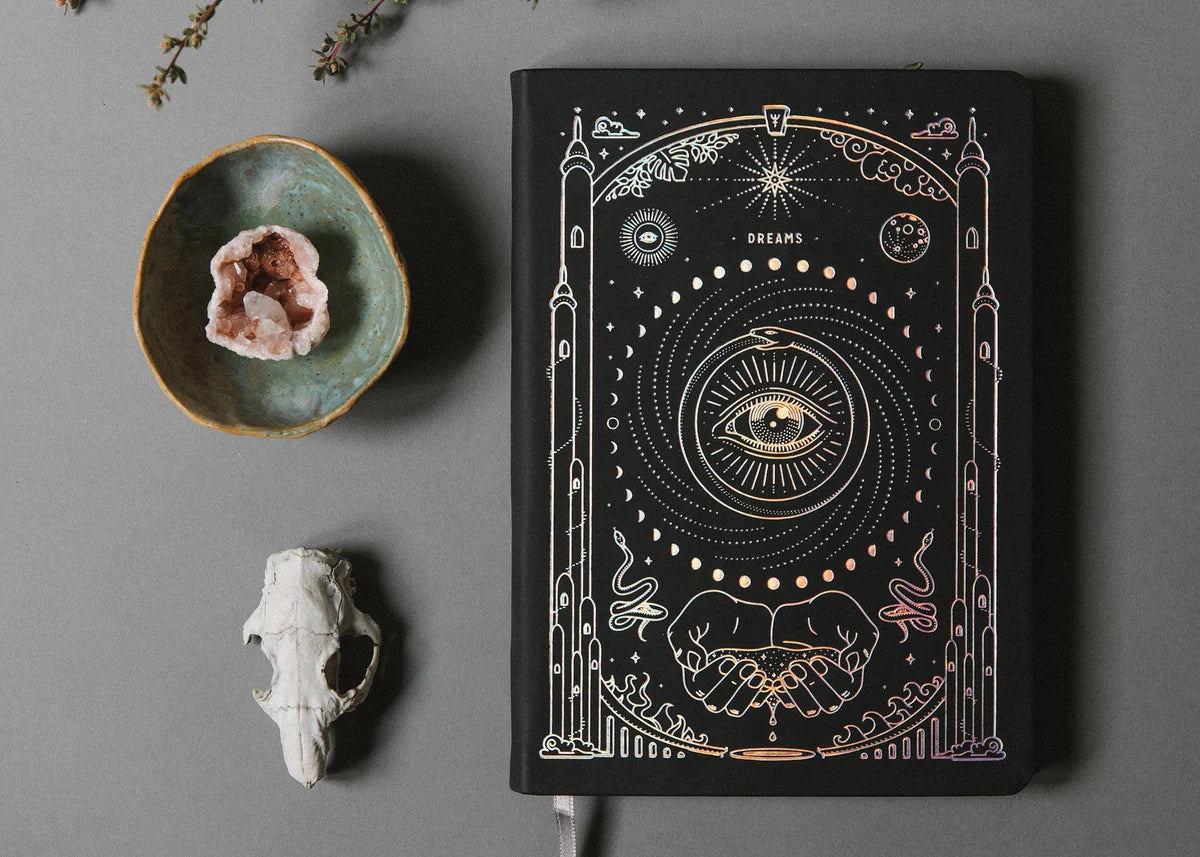 A5 Ether Dream Journal (Black w/ Silver Holo) - Wild and Heart