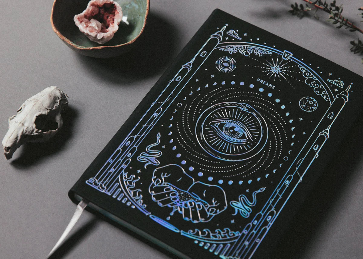 A5 Ether Dream Journal (Black w/ Silver Holo) - Wild and Heart