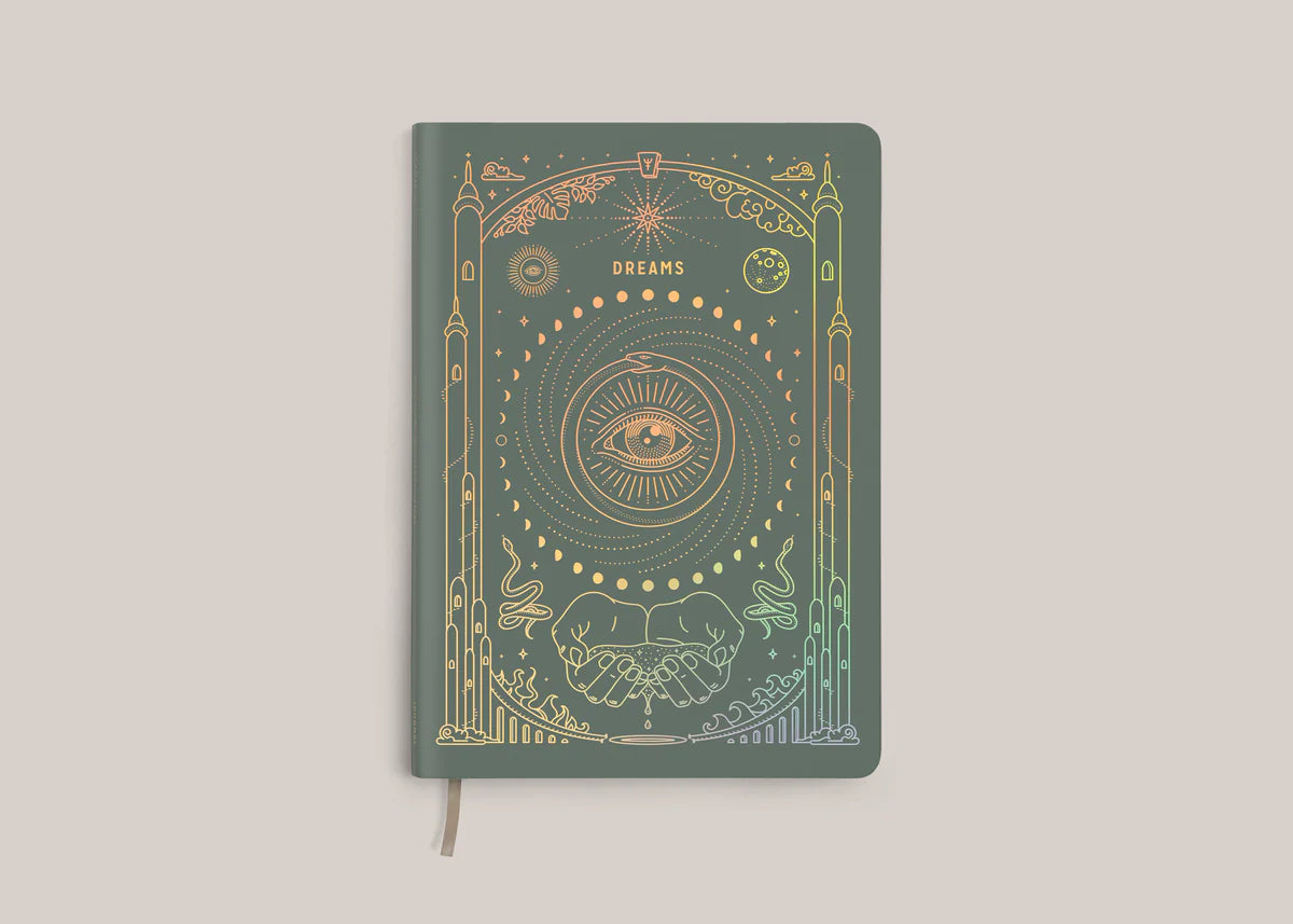 A5 Ether Dream Journal (Sage w/ Gold Holo) - Wild and Heart