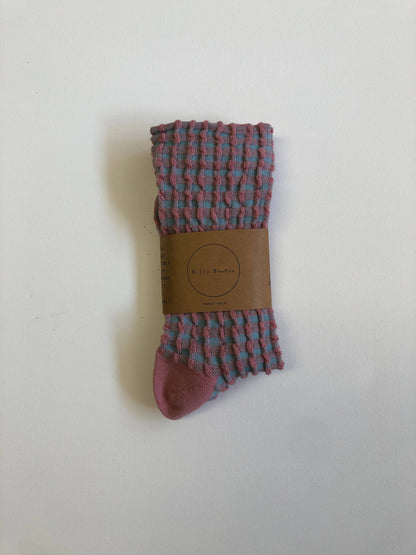 Gingham Waffle Sock