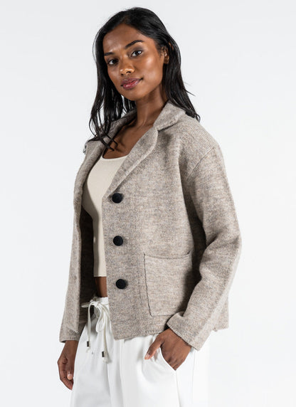 Crop Sweater Blazer - Wild and Heart