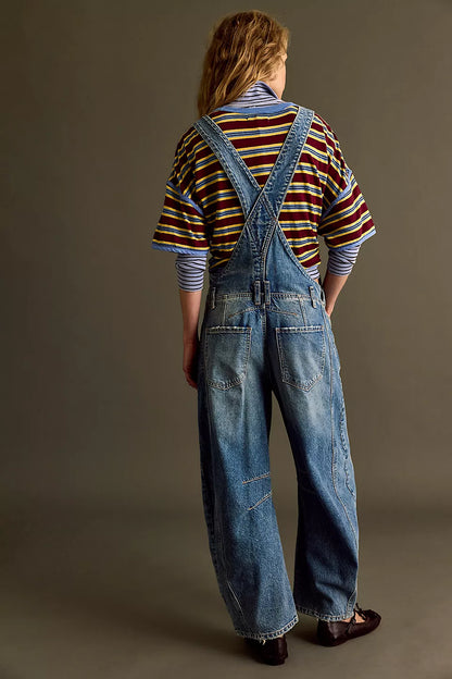 We The Free Good Luck Barrel Overalls