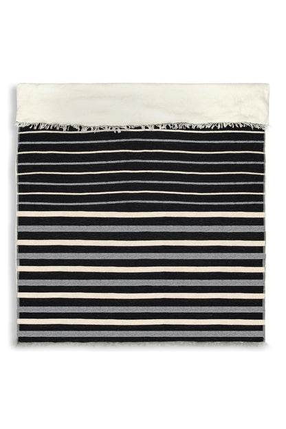 The Winslow Striped Linen Fleece Throw