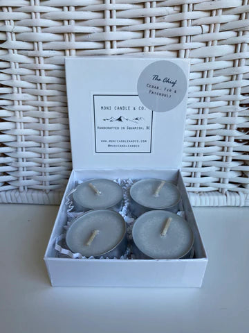 Moni Candle Co. Tea Lights (4 x 15ml) - Wild and Heart