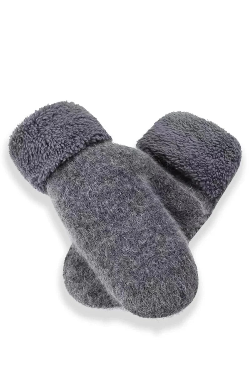 Sherpa Lined Knit Mittens - Wild and Heart