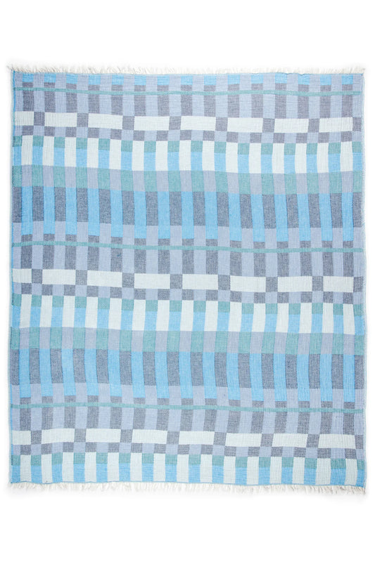 The Xander Plaid Muslin Throw - Wild and Heart