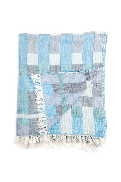 The Xander Plaid Muslin Throw - Wild and Heart