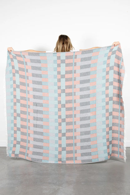 The Xander Plaid Muslin Throw - Wild and Heart