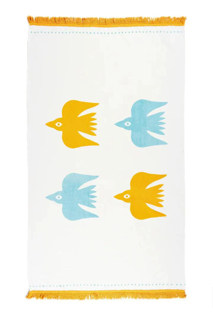 The Birds of a Feather Velour Beach Towel